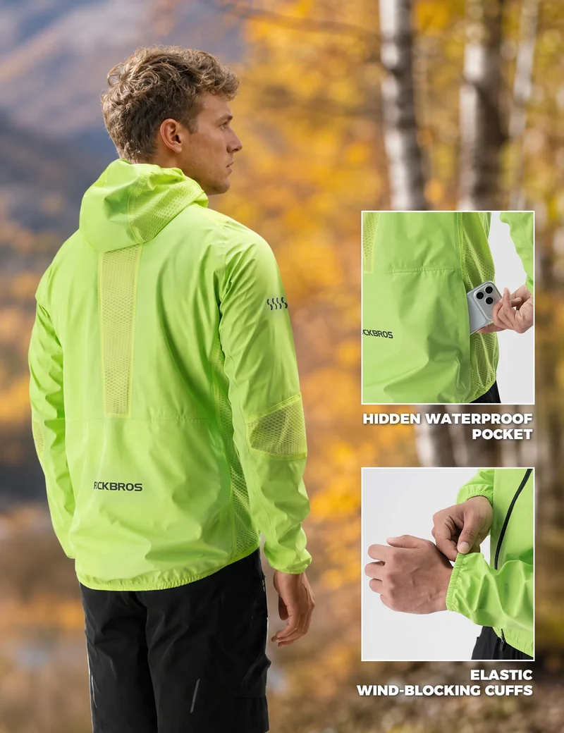 Men’s Windproof Outdoor Jacket for Cycling & Hiking