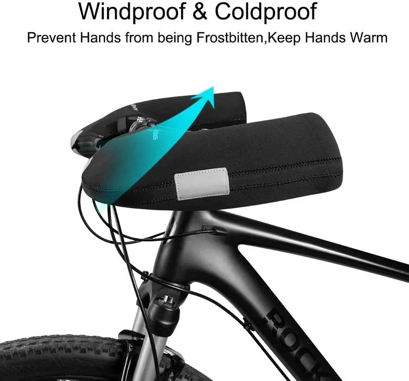 Windproof Winter Bike Handlebar Mittens