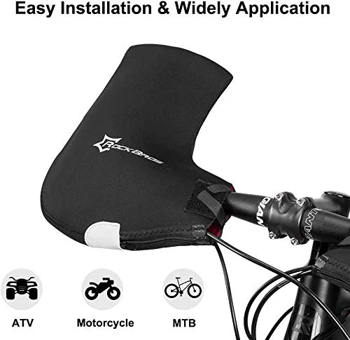 Windproof Winter Bike Handlebar Mittens