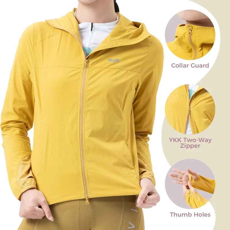 Women’s TVI Hooded Cycling Windbreaker Jacket