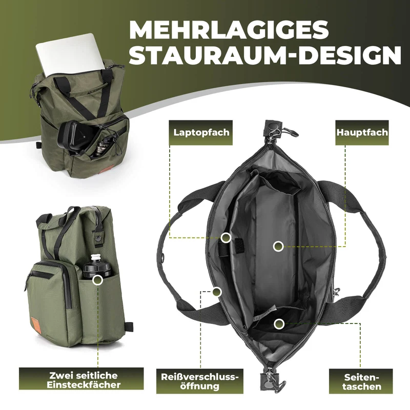 Fahrradtasche Lenkertasche für Brompton 10L+1.5L