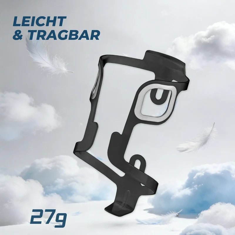 Fahrrad Flaschenhalter Aluminium 27g für Trinkflaschen bis 75mm