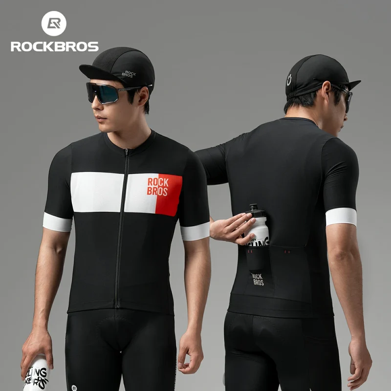 Herren Radtrikot Kurzarm im Colorblock-Design