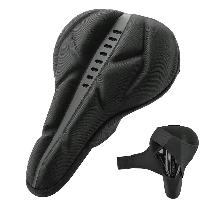 Sattelbezug Fahrrad, weicher Gelüberzug Sattelschutz für Fahrradsitz (26,5 x 18,5 cm)