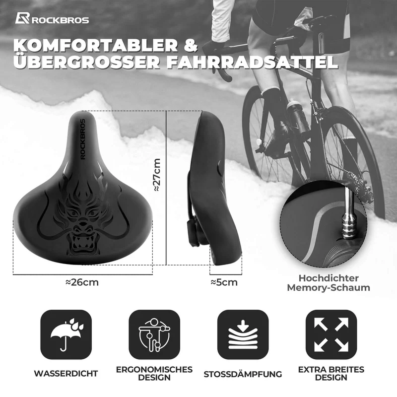 Fahrradsattel wasserdicht Fahrrad Sattel mit Aufdruck