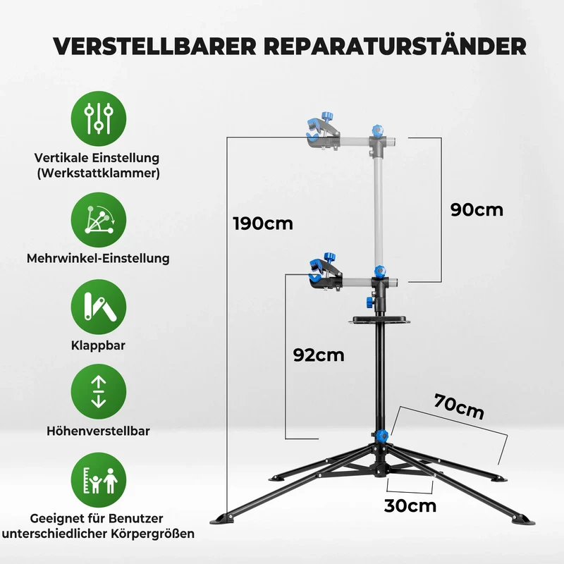 Fahrradmontageständer Fahrräder Reparaturständer 30 KG Belastbar