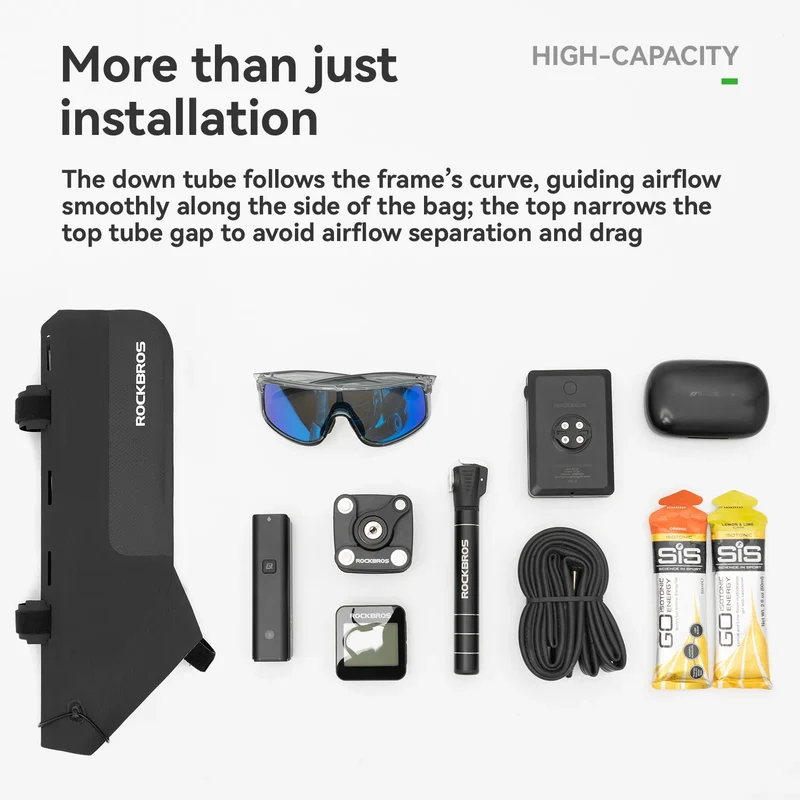 Fully Waterproof Aero-Shaped Bike Downtube Bag
