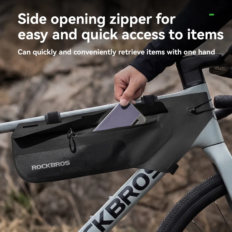 Fully Waterproof Aero-Shaped Bike Downtube Bag