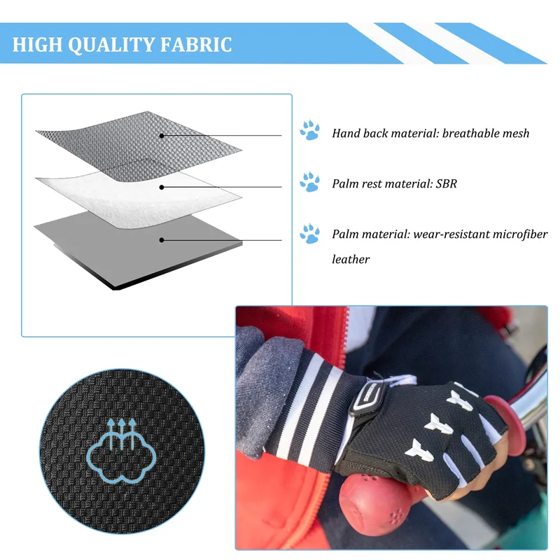 S145 Kids Padded Cycling Gloves