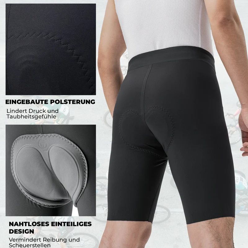 Fahrradhose Kurz Gepolstert Herren
