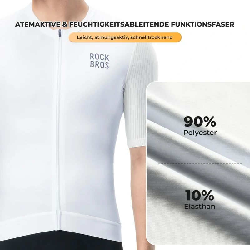 Herren Fahrradtrikot Kurzarm – Atmungsaktiv, Reflektierend