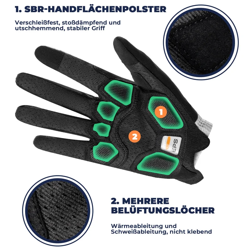ROAD TO SKY 터치스크린 Fahrradhandschuhe SBR Polsterung atmungsaktiv