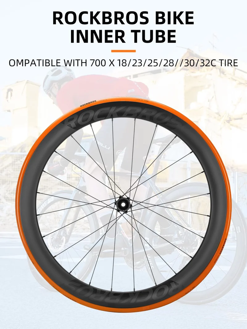 Fahrradschlauch 700C 35 g TPU Rennrad Schlauch mit Presta Ventil, Kompatibel mit 700 x 18/23/25/28/30/32C