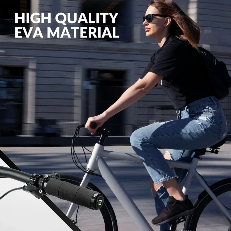 Fahrradgriffe rutschfeste Eva Schwamm Fahrrad Lenkergriffe mit Aluminium 22MM