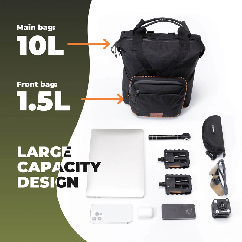 Bike Bag & Lock with Phone Mount Set