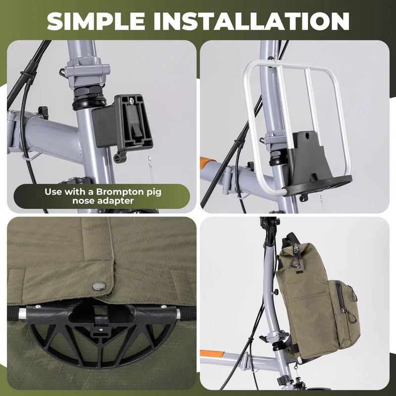 Bike Bag & Lock with Phone Mount Set