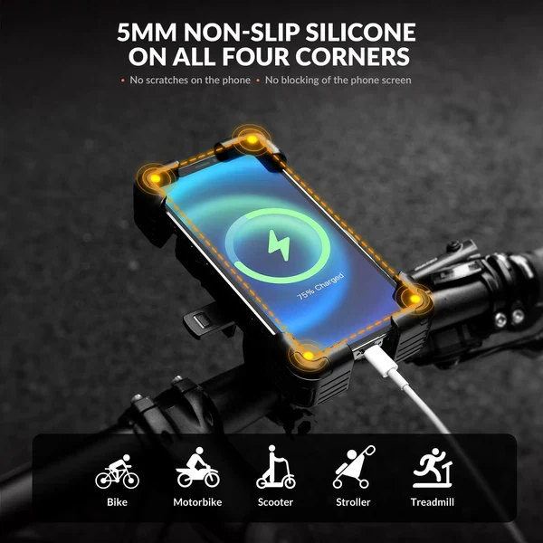 Bike Bag & Lock with Phone Mount Set