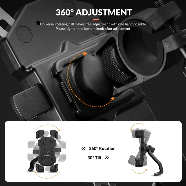 Bike Bag & Lock with Phone Mount Set