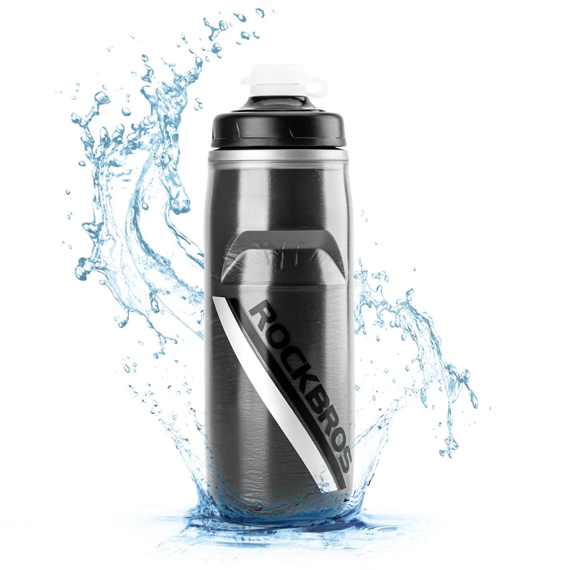 ROCKBROS Fahrradflasche 620 ml Sportflasche mit 5 Stunden Kühlhaltefunktion