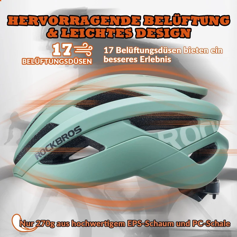 ROCKBROS Fahrradhelm 스포츠 산악자전거 Schutzhelm Atmungsaktiv 54-58cm
