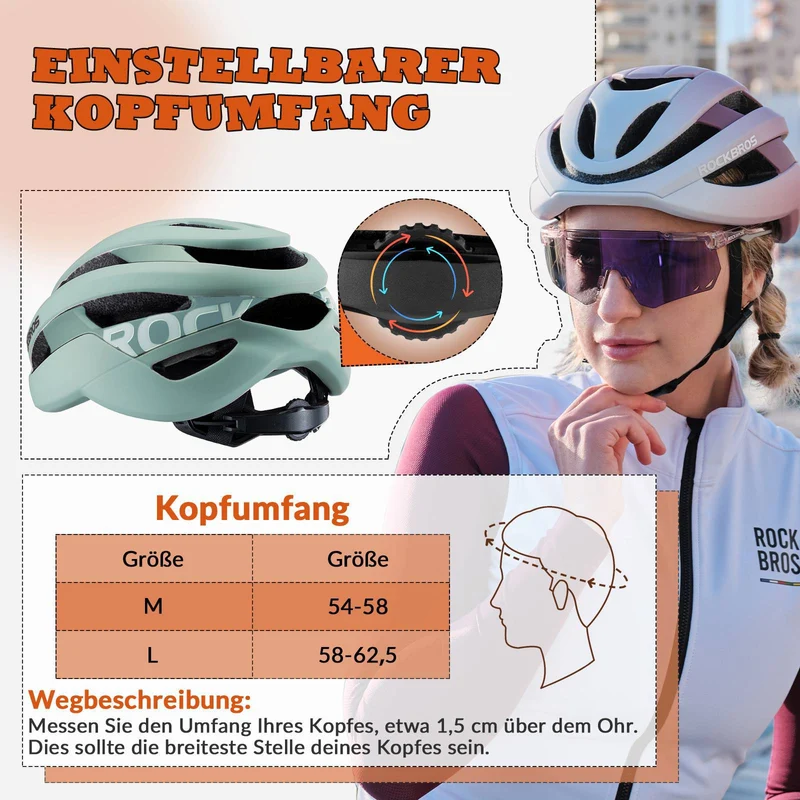 ROCKBROS Fahrradhelm 스포츠 산악자전거 Schutzhelm Atmungsaktiv 54-58cm