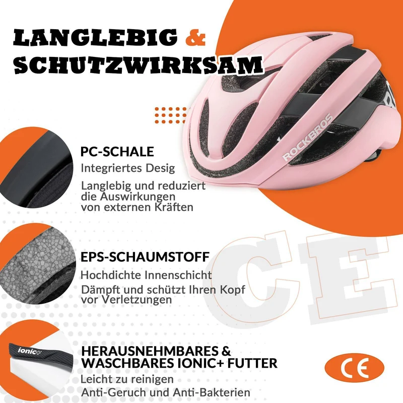 ROCKBROS Fahrradhelm 스포츠 산악자전거 Schutzhelm Atmungsaktiv 54-58cm