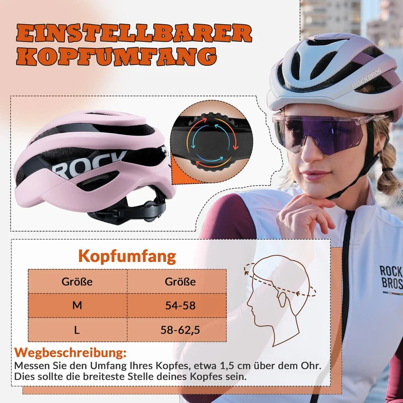 ROCKBROS Fahrradhelm 스포츠 산악자전거 Schutzhelm Atmungsaktiv 54-58cm