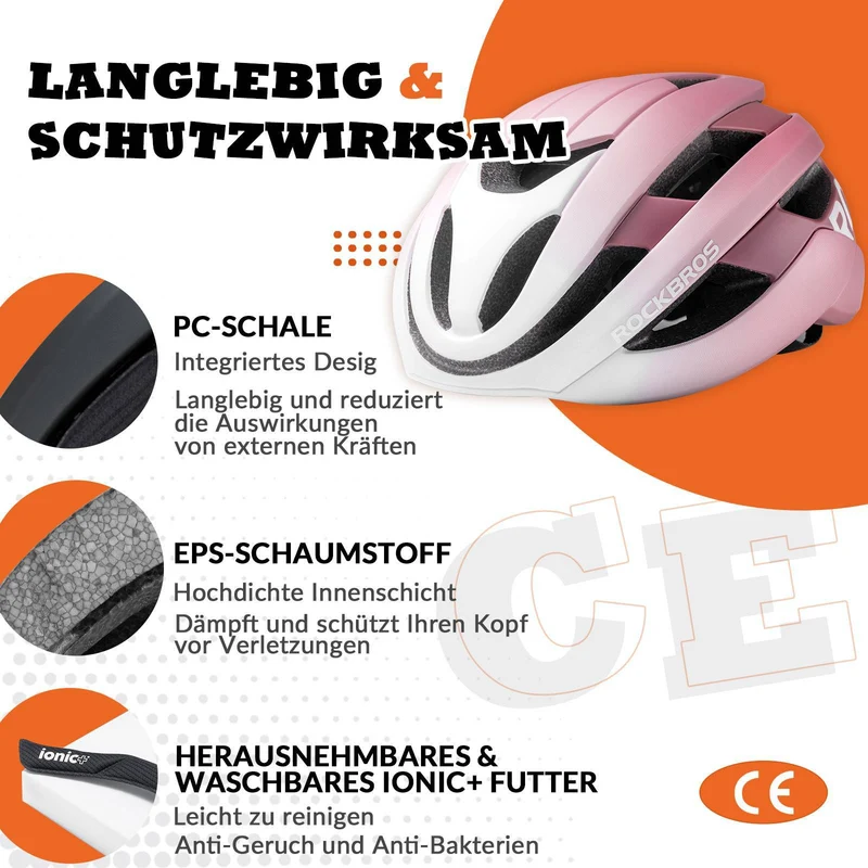 ROCKBROS Fahrradhelm 스포츠 산악자전거 Schutzhelm Atmungsaktiv 54-58cm