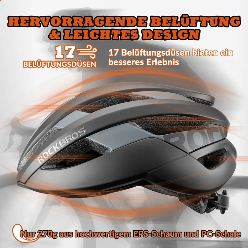 ROCKBROS Fahrradhelm 스포츠 산악자전거 Schutzhelm Atmungsaktiv 54-58cm