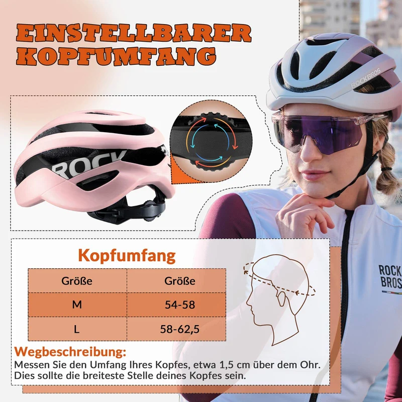 ROCKBROS Fahrradhelm 스포츠 산악자전거 Schutzhelm Atmungsaktiv 54-58cm