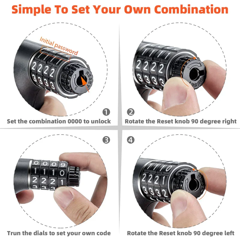 U-Lock & Chain Lock Security Bundle
