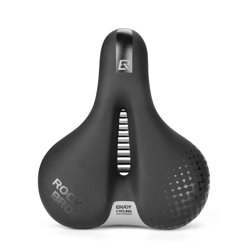 Bequemer Fahrradsattel, Ergonomisch Fahrrad Sattel Mit Druckentlastung & Belüftung, Hochdichter Schaumstoff, Doppelte Federung
