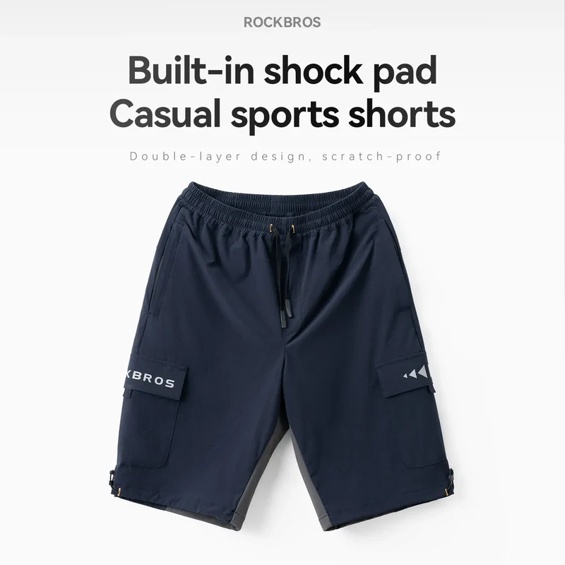 Men's 2-in-1 Cycling Shorts with Detachable Padded Liner