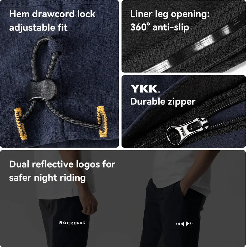 Men's 2-in-1 Cycling Shorts with Detachable Padded Liner