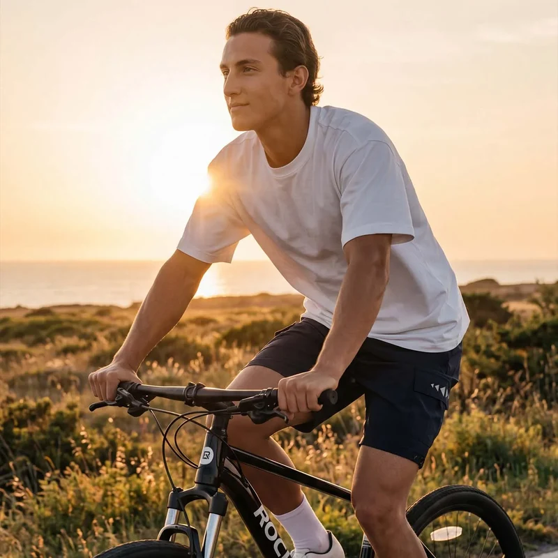 Men's 2-in-1 Cycling Shorts with Detachable Padded Liner