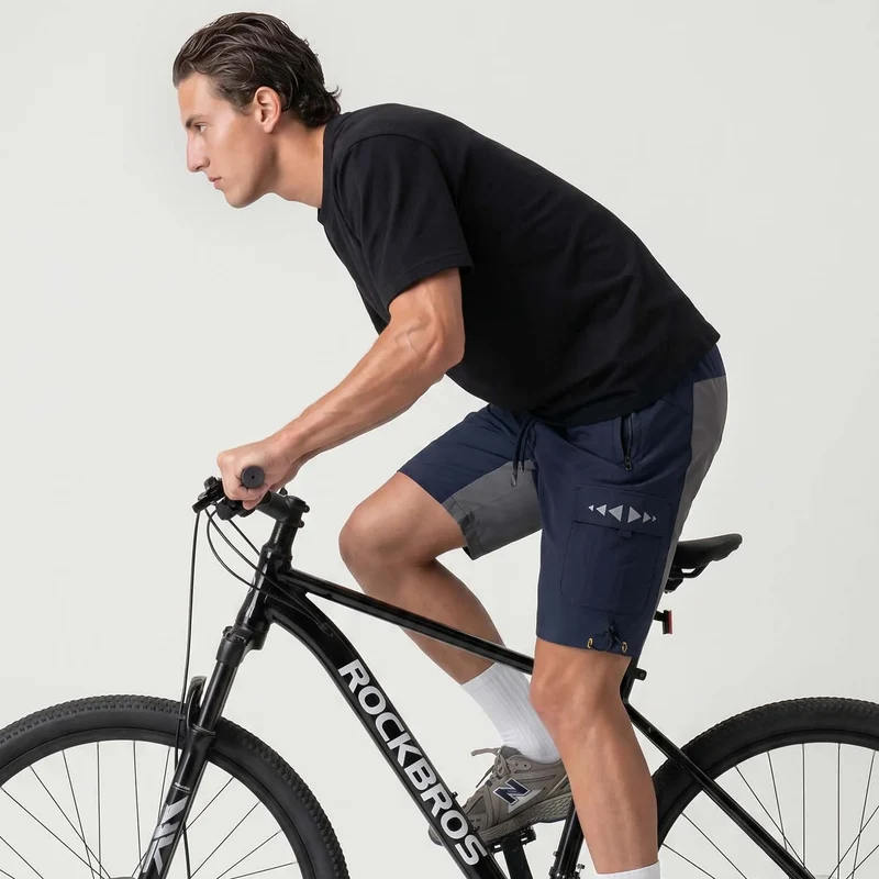 Men's 2-in-1 Cycling Shorts with Detachable Padded Liner