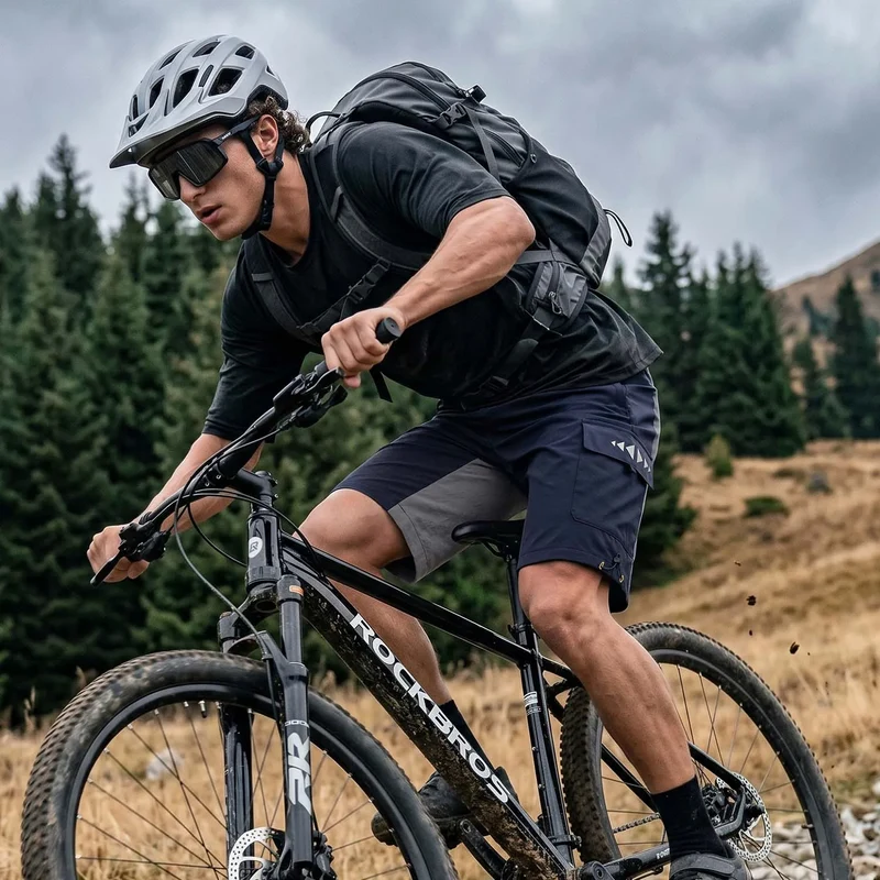 Men's 2-in-1 Cycling Shorts with Detachable Padded Liner