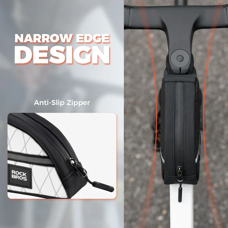 Waterproof Bike Top Tube Bag Nylon Frame 0.9L
