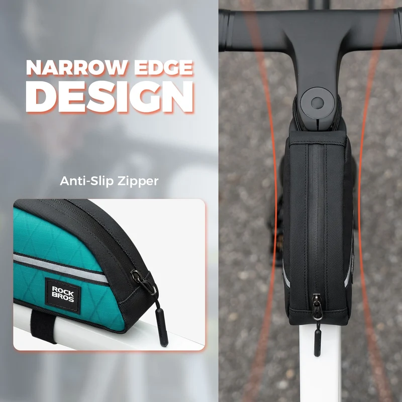 Waterproof Bike Top Tube Bag Nylon Frame 0.9L