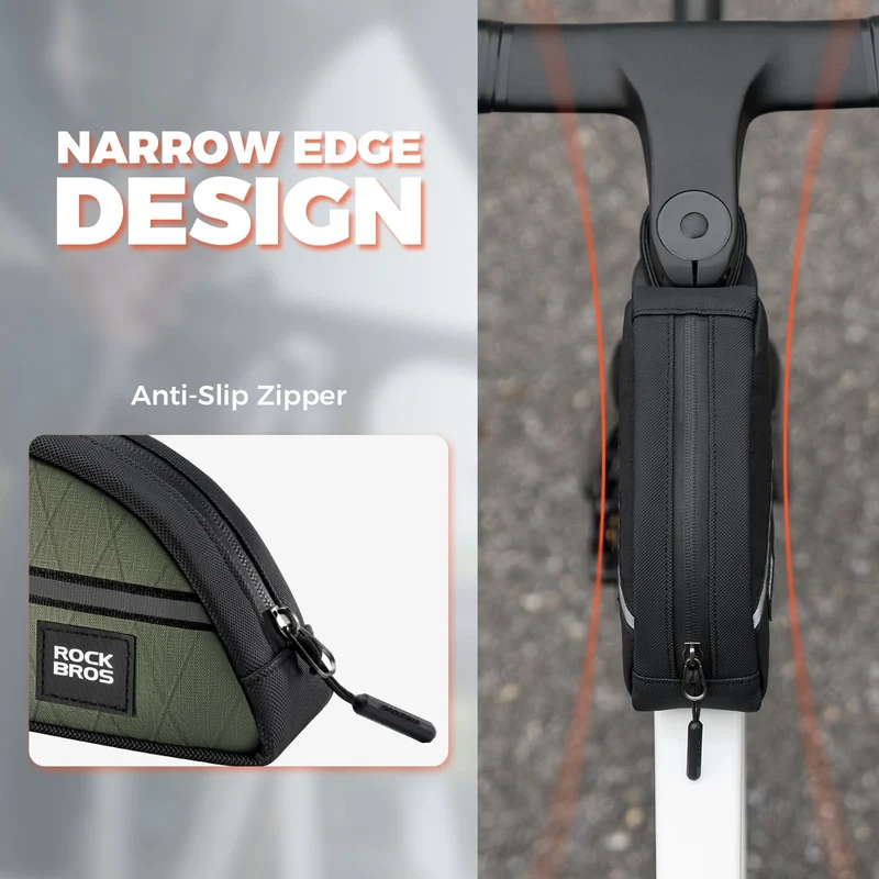 Waterproof Bike Top Tube Bag Nylon Frame 0.9L