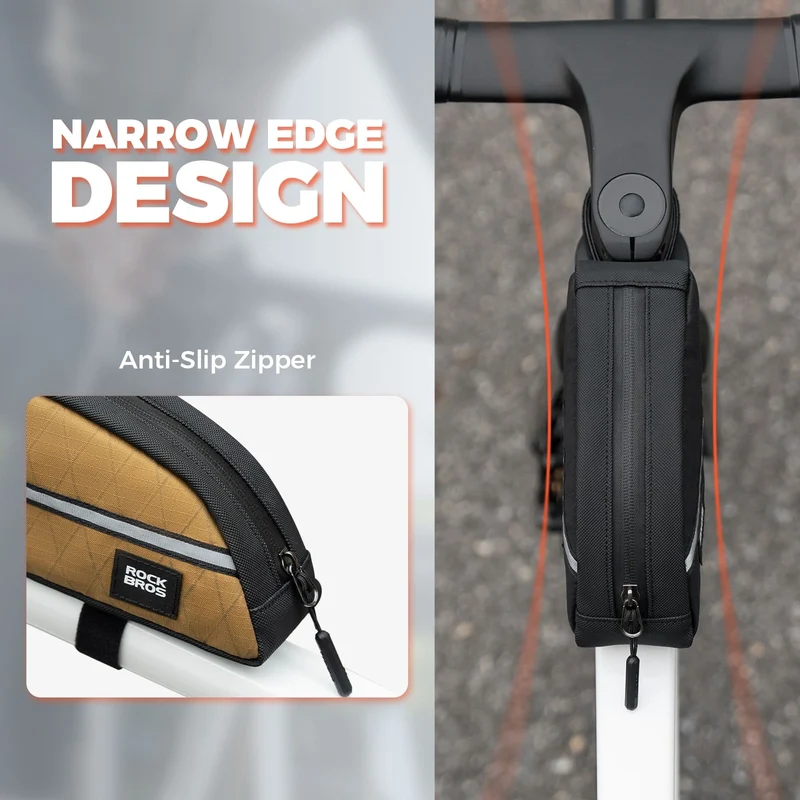 Waterproof Bike Top Tube Bag Nylon Frame 0.9L