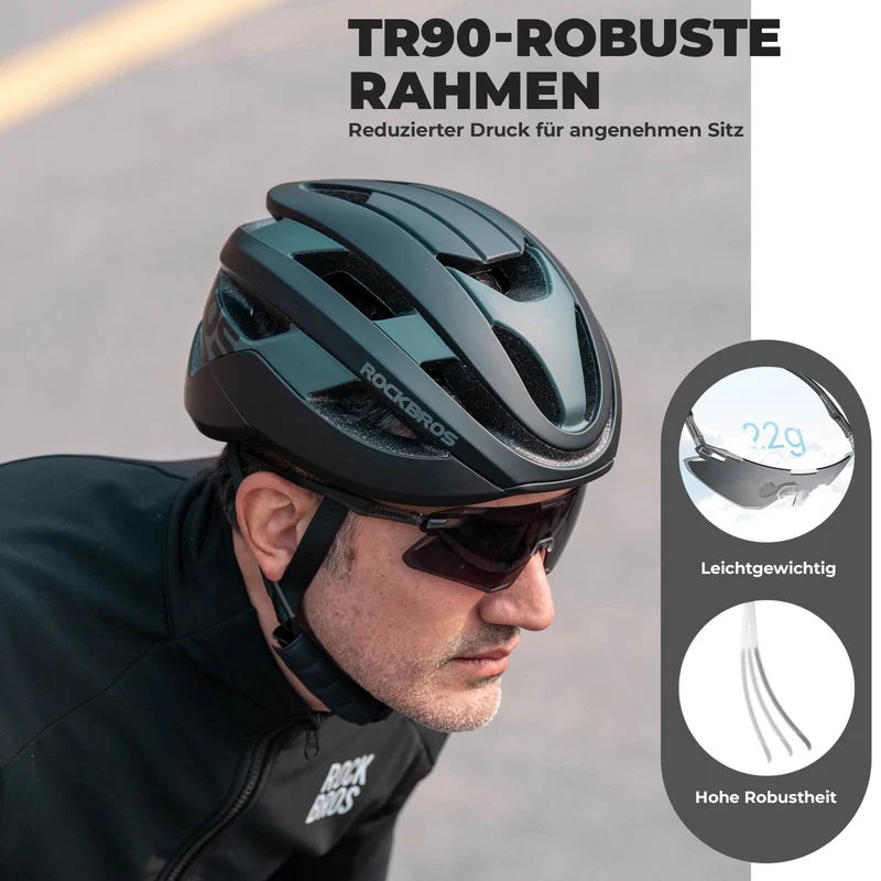 ROCKBROS Sonnenbrille Winddichte Fahrradbrille für Outdoor-Sportarten