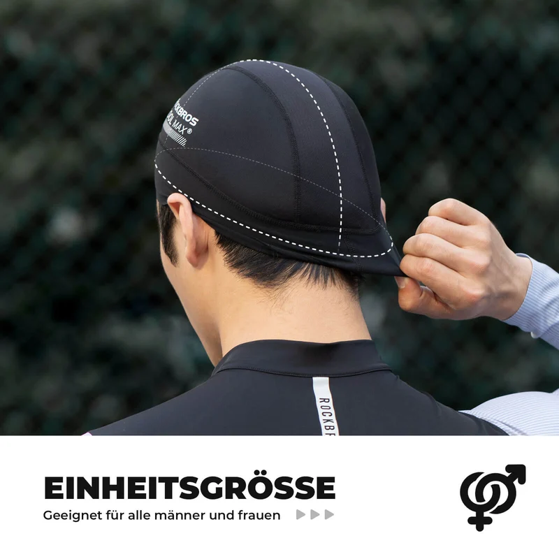 ROCKBROS Fahrrad Mütze UV ​​Schutz Helmmütze Atmungsaktive für Radsportler