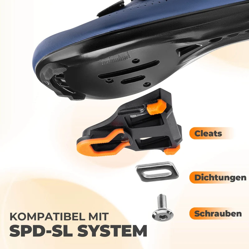 SPD Pedale Einstellbarer Spannung inkl. Cleats fir Rennrad Wettkampf