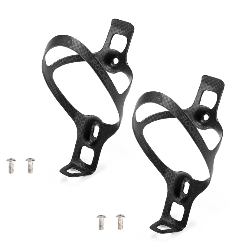 Rear Saddle Hydration System Dual Carbon Bottle Cage Set