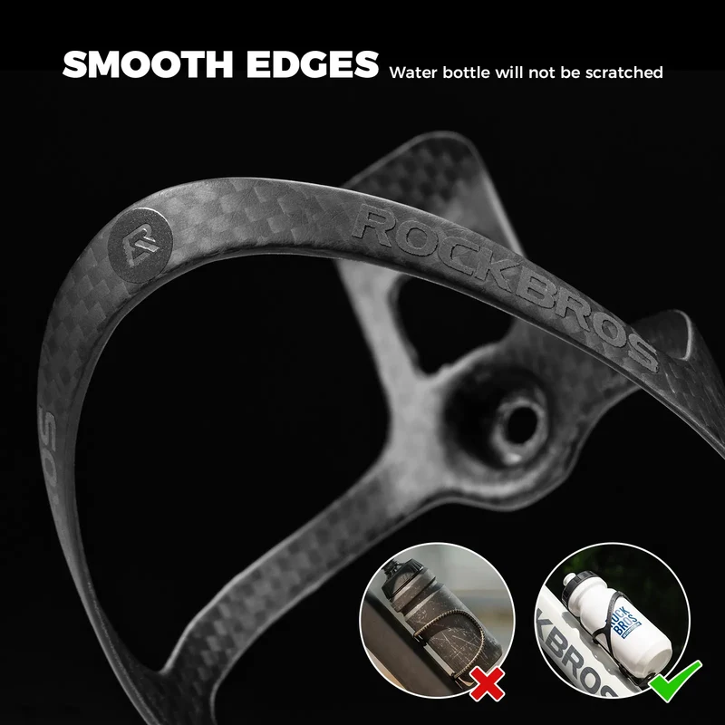 Rear Saddle Hydration System Dual Carbon Bottle Cage Set