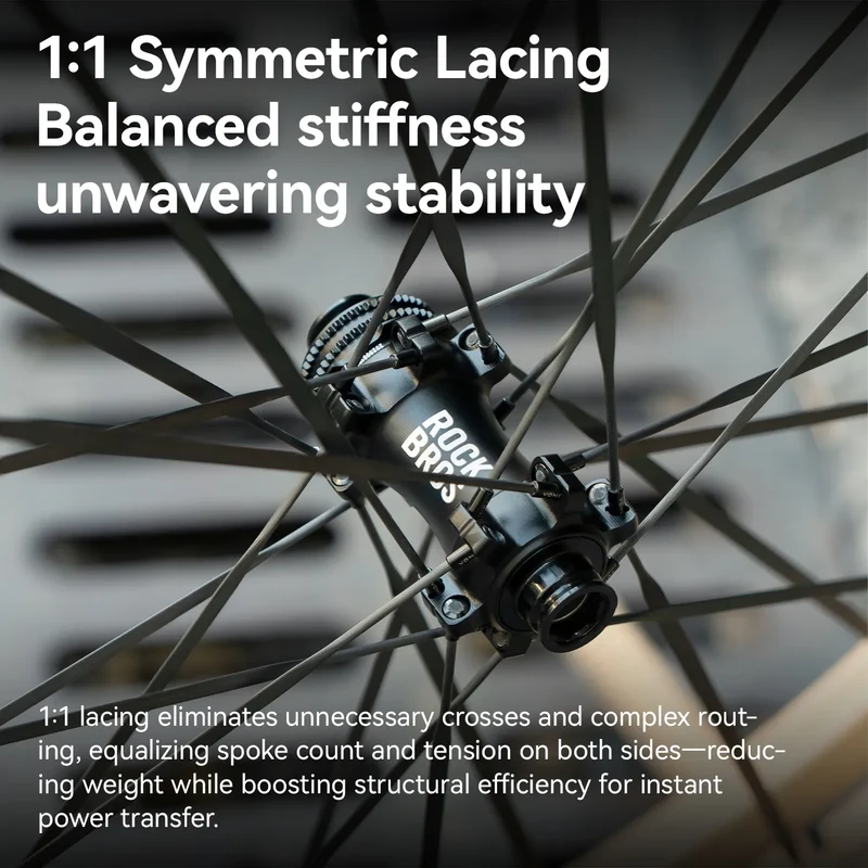 700C Carbon Fiber Wave Rim Road Bike Wheelset