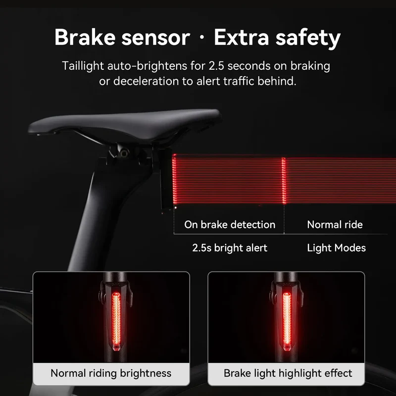 RB02 Colorful Bike Tail Light Waterdrop Design