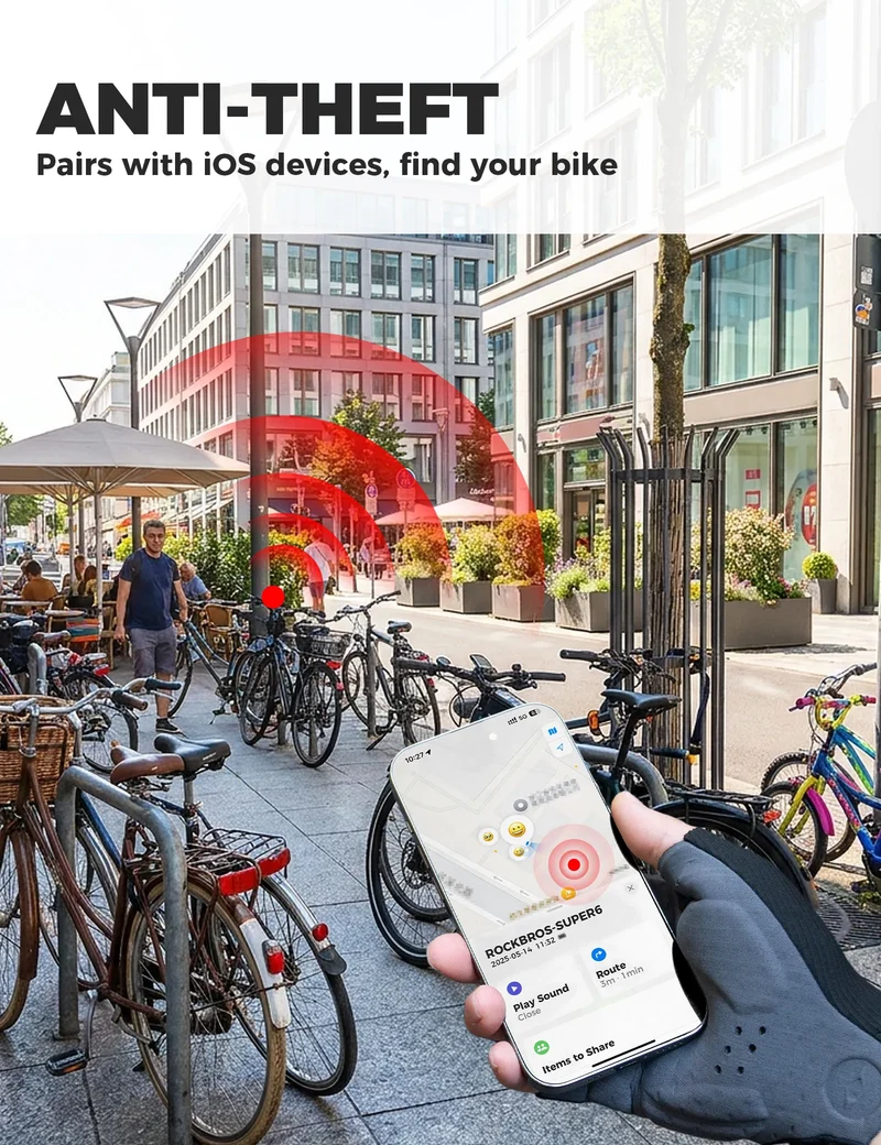 ROAD TO SKY Bike Tail Light with GPS Tracker