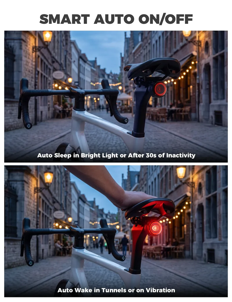 ROAD TO SKY Bike Tail Light with GPS Tracker